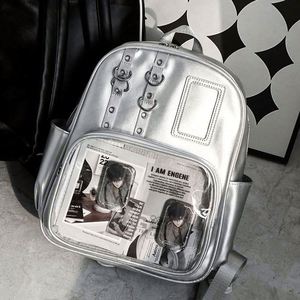 Diseña tu Propio Bolso Ita Transparente de Doble Asa y Gran Capacidad para Estudiantes Universitarios - Product Image 4