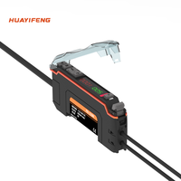 Huayiifeng DC12 ~ 24V 25μs réaction haute vitesse NO/NC double capteur à fibre numérique amplificateur stable sortie lumineuse précise réglable