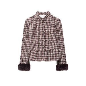 TAOP&ZA Nouvelle Collection Printemps 2026 – Veste Décontractée à Carreaux Respirante, Tissée, Boutonnée, Col Montant, Manches Longues 2289649 - Product Image 1