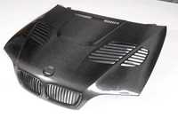 Capot moteur en fibre de carbone de haute qualité pour BMW Série 3 E46 Coupé et Berline 1998-2005, ajustement parfait, panneau de carrosserie avec boulons