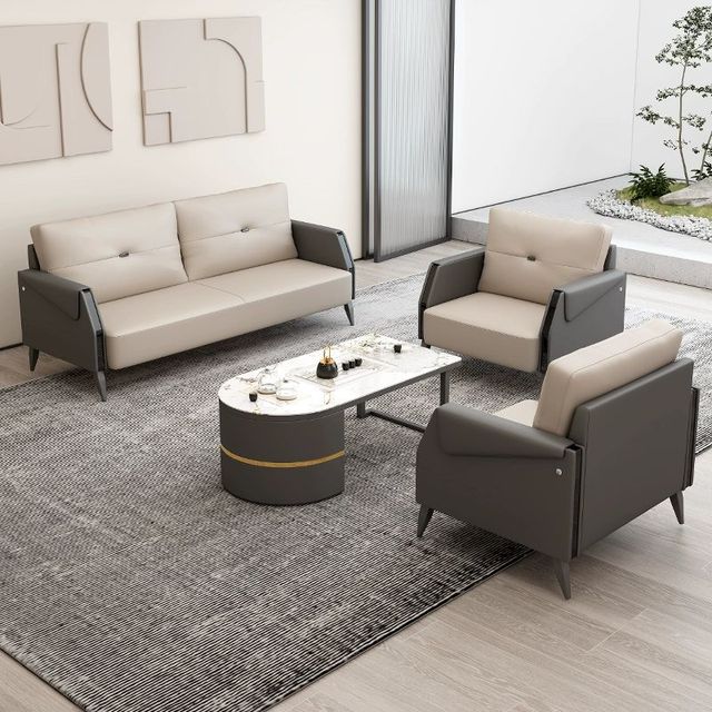 Armchair Sofa Set 1+1+3 Furniture Hotel Apartment Living Room Sofa Home Office Reception Sectional Designer Sofa