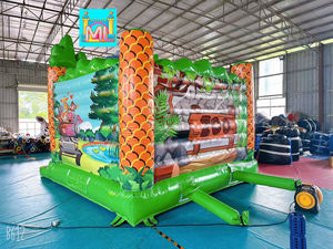 Jungle Commerciële Opblaasbare Combo Unisex Kinder Springkasteel Buiten Opblaasbare Springkussen voor Verhuur Trampoline - Product Image 3