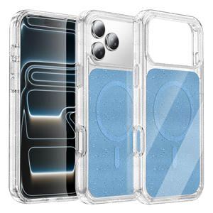 Funda para iPhone 17 Air, estilo original grueso, con bloques de color brillantes, magnética y a prueba de golpes - Product Image 1