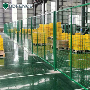 Clôture de sécurité pour atelier, clôture d'isolation pour usine industrielle, clôtures modulaires en acier à faible teneur en carbone épaissi personnalisables - Product Image 3