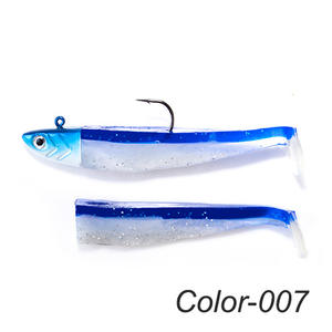 Leurres d'appâts souples en Silicone méné noir 5g 12g 25g Leurre De Pche tête de gabarit leurre souple pour la pêche à la <span class=keywords><strong>truite</strong></span> de bar de mer leurre souple - Product Image 6