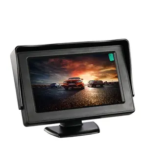 2 способа Видео вход заднего вида портативный маленький монитор 4,3 дюймов ЖК-экран дисплей для автомобиля