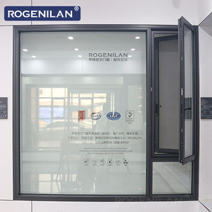 Fenêtres à battants <span class=keywords><strong>en</strong></span> aluminium minimalistes Rogenilan avec isolation thermique et moustiquaire - Product Image 1