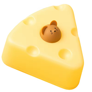 Veilleuse en silicone <span class=keywords><strong>BD</strong></span> Cheese pour chambre d'enfant, lampe animale mignonne, veilleuse pour enfants, veilleuse personnalisée pour chambre à coucher - Product Image 6