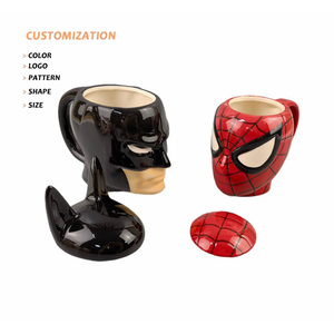 Tazza personalizzata 3D per la colazione <span class=keywords><strong>supereroe</strong></span> Spider Man Hulk <span class=keywords><strong>Thor</strong></span> Iron Man beve boccette <span class=keywords><strong>da</strong></span> latte Anime cartone animato tazza <span class=keywords><strong>da</strong></span> caffè in ceramica - Product Image 1