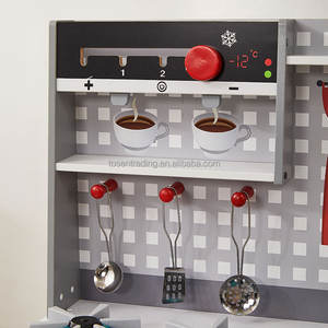 Cocina de Juguete de Madera para Interiores con Contenedor de Tela, Estufa, Fregadero y Grifo, Juego de Cocina de Simulación Premium para Niños - Product Image 4