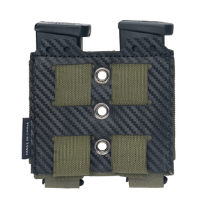 इगोयरर 500 डी नायलॉन सामरिक डबल पत्रिका पाउच 9 मिमी साइड इलास्टिक डोमेस्टिक कपड़े डिजाइन - Product Image 3