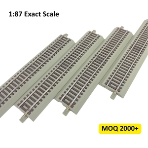 Großhandel HO Spur <span class=keywords><strong>1</strong></span>:<span class=keywords><strong>87</strong></span> 230mm Gerades Schotterbett Gleisset 4tlg. Modelleisenbahn OEM/ODM Hersteller - Product Image 1