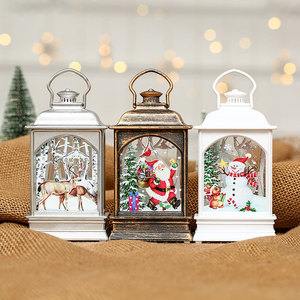 New Christmas decorative light-up portable oil lamp, LED <b>window</b> display ornament, party decoration, children's gift - Product Image 4