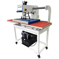 Presse à chaud pneumatique industrielle 40x60cm à double station pour transfert par sublimation semi-automatique, nouvelle machine d'impression AIBA