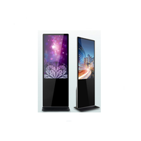 Affichage publicitaire interactif sur pied avec écran tactile numérique 4K de 43/55/65 pouces