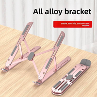 Support de bureau portable pliable en alliage d'aluminium WFYEAR OEM à 10 positions réglables, étanche, léger (0,2 kg), pour lit