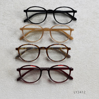 Montura de gafas de marca 2025 para hombre y mujer, gafas ópticas redondas Vintage para miopía, montura de gafas Retro graduadas, monturas de gafas