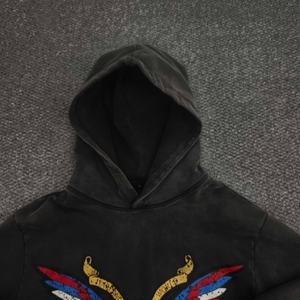 Sudadera con Capucha Personalizada de 500 g/m², Lavada al Ácido, con Diseño Gráfico Digital Urbano, Hombros Caídos, Corte Holgado y Cuadrado para Hombre - Product Image 3