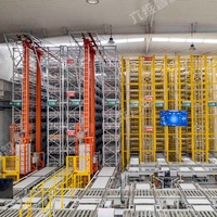 Système de rayonnage radio ASRS en acier avec revêtement en poudre, multi-niveaux, robuste et antirouille