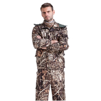 Vêtements de chasse pour hommes, combinaisons de camouflage bionique Ghillie, vêtements de camouflage en roseau, veste et pantalon de chasse, combinaisons de chasse au canard pour l'observation des oiseaux