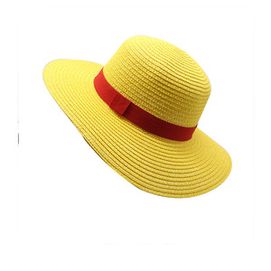 <span class=keywords><strong>Chapeau</strong></span> de paille jaune d'été pour fête et performance cosplay, pour fans d'anime, modèle One Piece (Roger, <span class=keywords><strong>Shanks</strong></span>, <span class=keywords><strong>Luffy</strong></span>) - Product Image 4