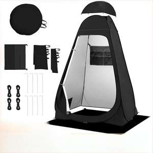 Pop privasi tenda Pancuran berubah Toilet luar ruangan portabel dengan tas jinjing rias instan kamar mandi berkemah untuk mendaki & memancing - Product Image 1