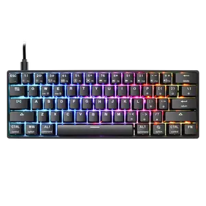 Harga Pabrik Skylong Keyboard Mekanik GK61 Berkabel Sakelar Gateron