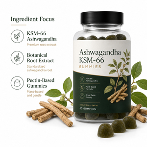 Gomitas Veganas Sin Gluten con Antioxidantes Naturales, Ashwagandha Orgánica y L-Teanina para Mejorar la Memoria, el Sueño y la Inmunidad para Adultos - Product Image 3