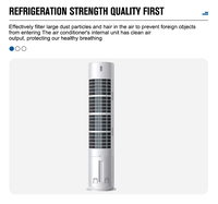 Climatiseur intelligent de 24000BTU pour armoire de maison, refroidissement par courant continu pour l'extérieur, l'hôtel et le garage.