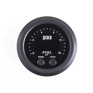 Manomètre de pression de carburant universel ultra-mince rond de 52 mm avec affichage LED rouge avec capteur 1/8NPT Accessoires pour <span class=keywords><strong>moto</strong></span> et voiture - Product Image 2