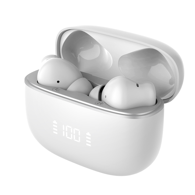 ANC ENC True Wireless Earbuds with Digital Display IPX4 Waterproof Touch Control 4 Mic Ear Buds