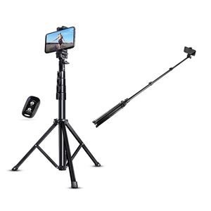 Perche à <span class=keywords><strong>selfie</strong></span> extensible de 51 pouces, trépied pour téléphone avec télécommande sans fil compatible avec <span class=keywords><strong>iPhone</strong></span> 12 <span class=keywords><strong>11</strong></span> Pro - Product Image 2