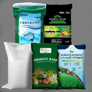 맞춤형 디자인 짠 가방 식품 포장을위한 맞춤형 인쇄 PP 짠 가방 과일 비료 가방 용 사료 가방 용 야채