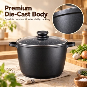 <span class=keywords><strong>Olla</strong></span> <span class=keywords><strong>de</strong></span> Cocina <span class=keywords><strong>Grande</strong></span> con Revestimiento Antiadherente, Diseño Nuevo, <span class=keywords><strong>Precio</strong></span> <span class=keywords><strong>de</strong></span> Fábrica, Venta al Por Mayor OEM - Product Image 4