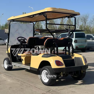 Carrito de Golf Eléctrico Clásico para 4 Pasajeros con Techo Rígido para Servicio de Transporte de Visitantes en Zonas Turísticas y Comunidades - Product Image 1