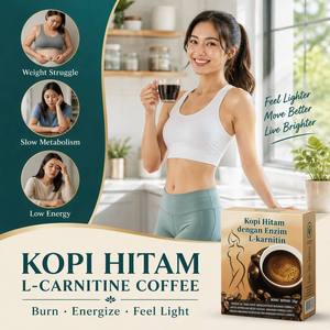 Caffè Istantaneo Dimagrante al Cioccolato Nero con L-Carnitina Pura Naturale, Personalizzabile, Basso MOQ, Direttamente dalla Fabbrica - Product Image 3