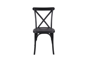 Lightweight Modern Design Crossback Resin <b>Chair</b> in <b>Black</b> Stackable for Indoor/Outdoor Events <b>Dining</b> & Hotels Industrial <b>Chair</b> - Product Image 6