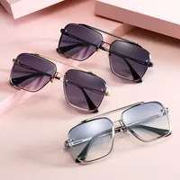 Luxury brand design Fashion Classic Mach Six Style 2022 Gradient lens occhiali da sole uomo Vintage Brand Design occhiali da sole Oculos