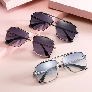 Luxury brand design Fashion Classic Mach Six Style 2022 Gradient lens Sunglasses Men Vintage Brand Design Sun Glasses Oculos