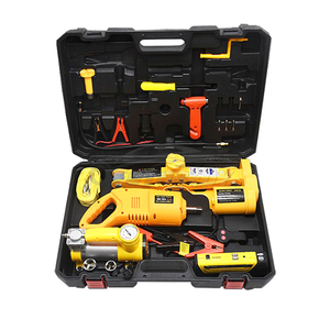 12V 스틸 3-in-1 전동 유압 자동차 잭 2/3톤 휴대용 차량 공구 시저 디자인 리모컨 1년 보증 - Product Image 1