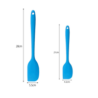 Spatule de grattoir en silicone de qualité alimentaire avec noyau en métal résistant à la chaleur ensemble d'outils de cuisine antiadhésifs pour la cuisson des gâteaux
