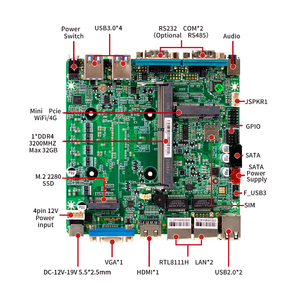 Công nghiệp máy tính mini với chi phí-hiệu quả cao Intel Core i5 1235u máy tính công nghiệp Intel Máy tính để bàn PC 0GB RAM 0GB SSD - Product Image 6