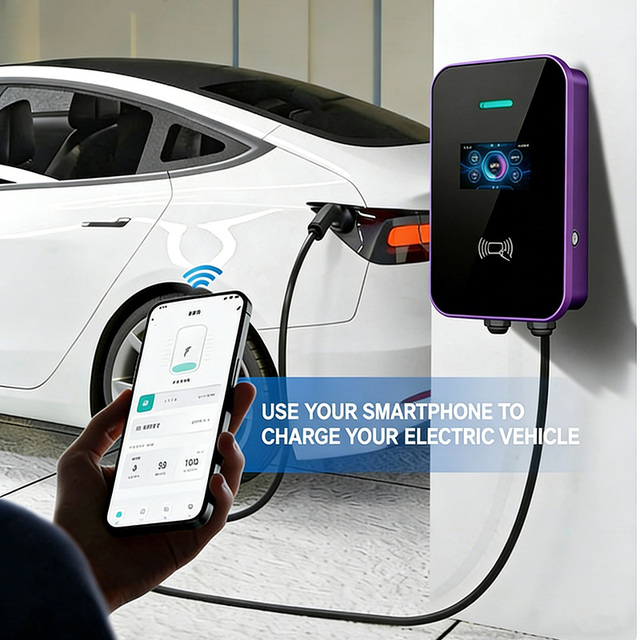 APP Controlled 11KW 22KW EV Charger Mode 3 Wallbox for Home or Commercial use