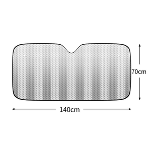 Pare-soleil automatique pliable pour pare-brise de voiture, double couleur argentée, en bulle PE - Product Image 3