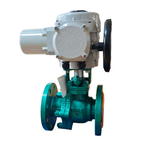 Actionneur électrique LQ3-50A connecté à la vanne à boisseau sphérique à gaz DN65 Q941F46-16C à bride, doublée de fluor, OEM - Product Image 6
