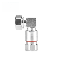 N Typ rechtwinkliger Stecker adapter 1/2 "Flexible Kabel kabel stecker 4,3/10 MINI DIN-Stecker rechtwinkliger HF-Stecker für FTTH-Verwendung