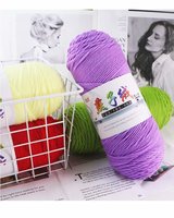 Fil à tricoter et à crocheter en coton mélangé au lait, 200g, gros rouleaux, 5 plis, moelleux, épaisseur moyenne, pour poupées Amigurumi et coussins