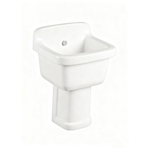 Fregadero de cerámica Aivijia con desagüe y resistencia a altas temperaturas para lavandería en balcones - Product Image 1