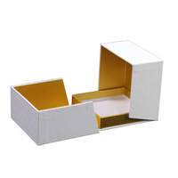 Boîte en carton recyclable sur mesure avec logo imprimé, pelliculage mat, dorure or, emballage de luxe pour parfums et cosmétiques