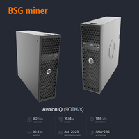 Canaan Avalon Q 90th Miner, mineur de Bitcoin, ASIC haute efficacité, pour l'extraction à domicile, SHA-256, Avalon Q 90 th/s, Avalon Miner 1674W